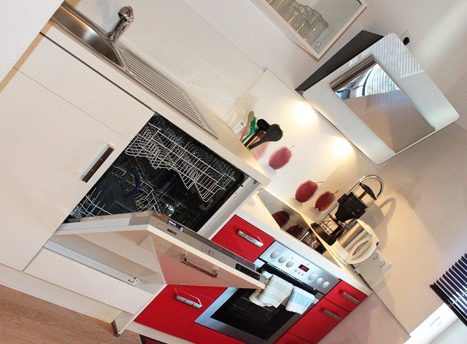 Die Küche in unserem Apartment 22