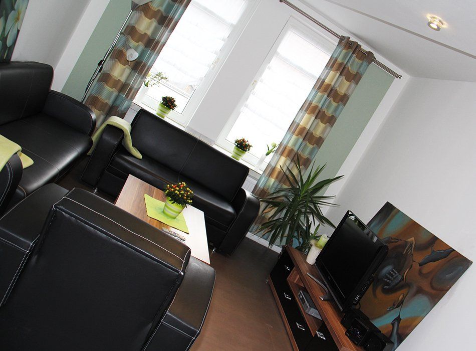 Das Wohnzimmer im Apartment 28 Das Wohnzimmer im Apartment 28