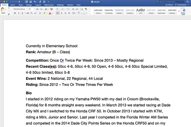 Resume Resume