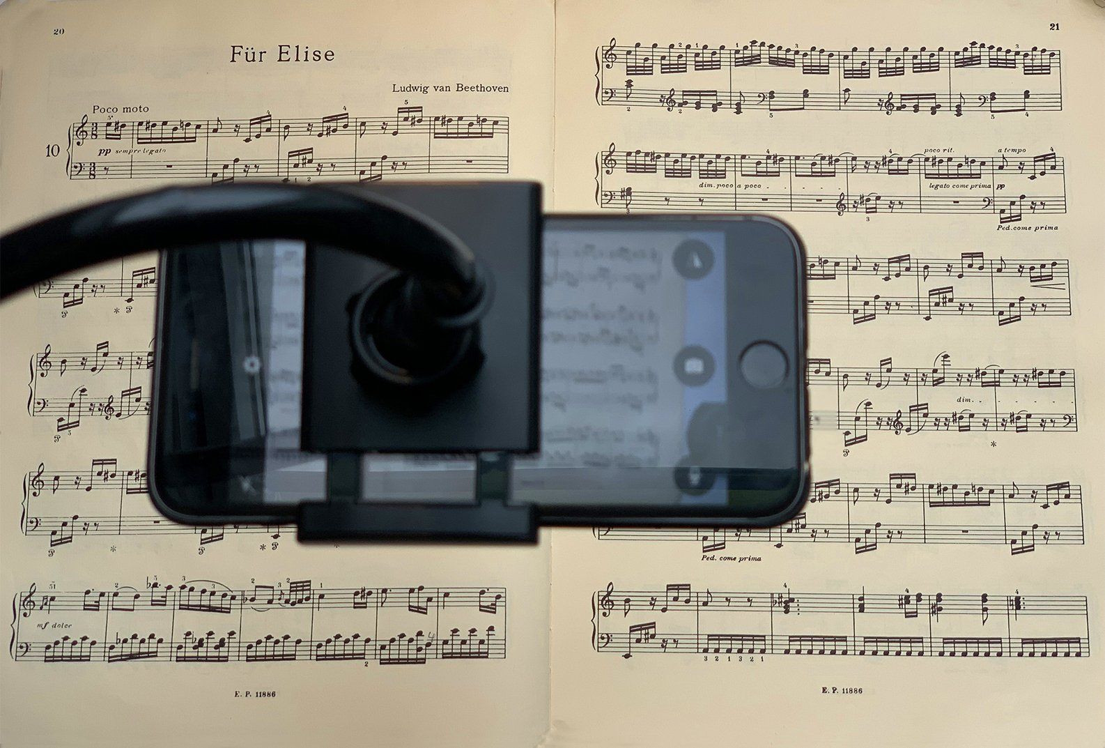 Klavier lernen im Onlineunterricht - Noten einfach auf den Bildschirm übertragen