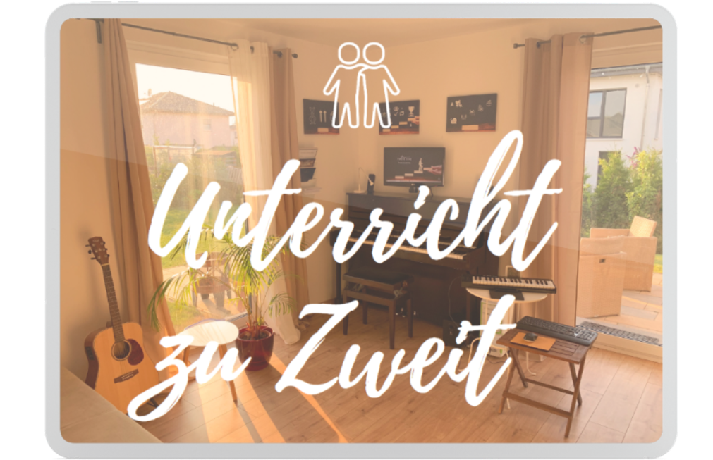 Zu zweit lernen - Klavier oder Gitarre. Motivierend und inspirierend.