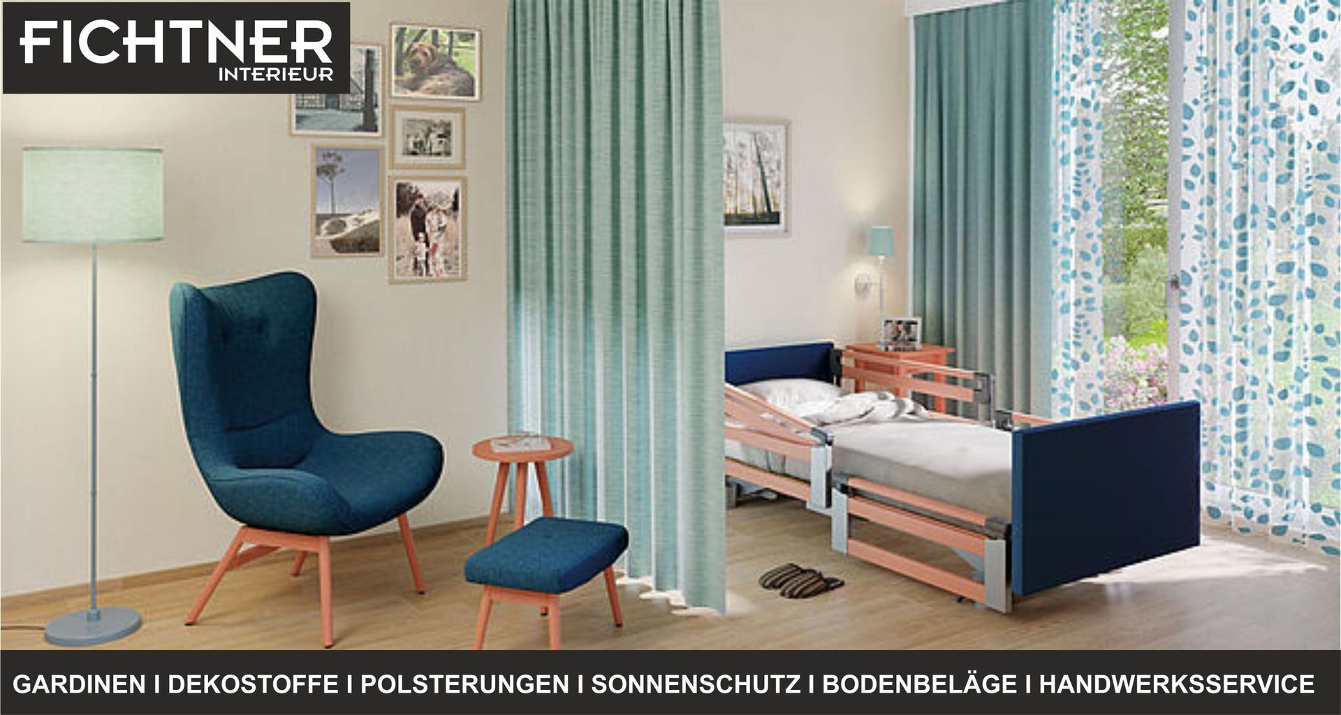 Seniorenräume Beispiel
fichtner raumausstatter brandis wohnideen wohnstoffe sonnenschutz boden tapeten bodenbelag fenstervorhänge wandgestaltung polster