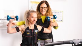 myway Andrea Pflüger, EMS-Training. Trainingssituation