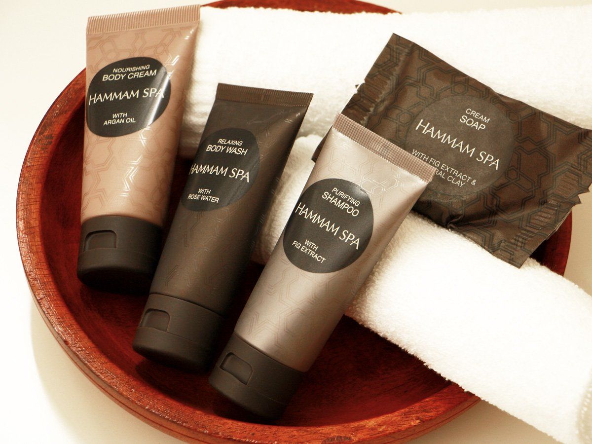 Hochwertige Spa-Produkte im Badezimmer – Boutique Apartments Erfurt