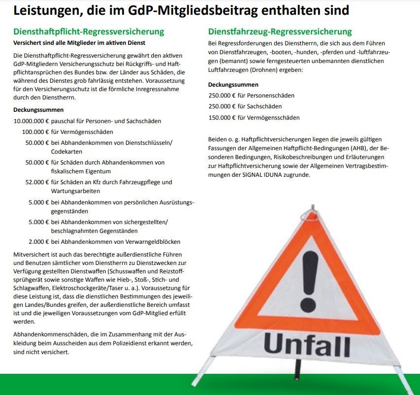 GdP-Leistungen Teil 1 Stand 2024