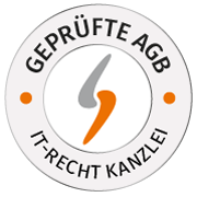 Geprüfte Sicherheit: Unsere Webpräsenzen werden regelmäßig extern von der IT-Recht-Kanzlei kontrolliert.
