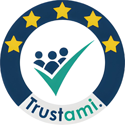 Trustami (Bewertungsaggregation) und Vertrauenssiegel.