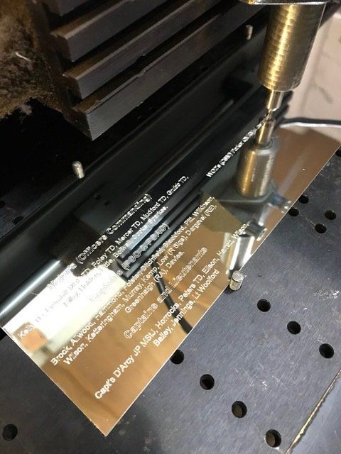 British army presentation plate