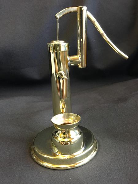 Commission polished brass water pump