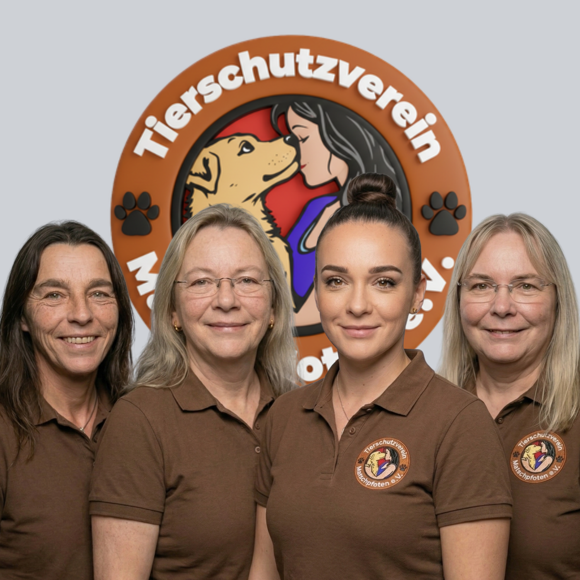 Gruppenfoto des neuen Vorstandes von Matschpfoten e.V.