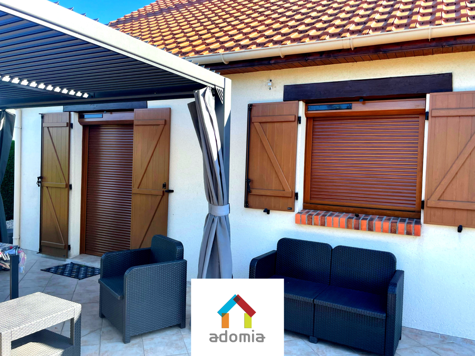 réalisation Adomia : volets roulants solaires secteur Elbeuf