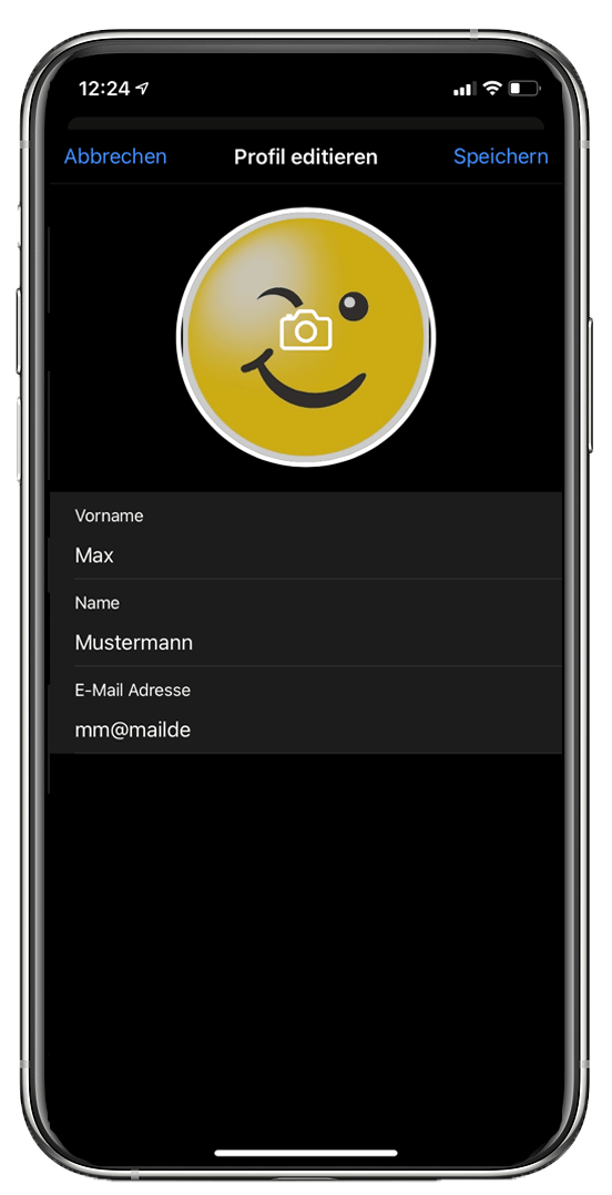 Profil anpassen TrackMyTime einrichten