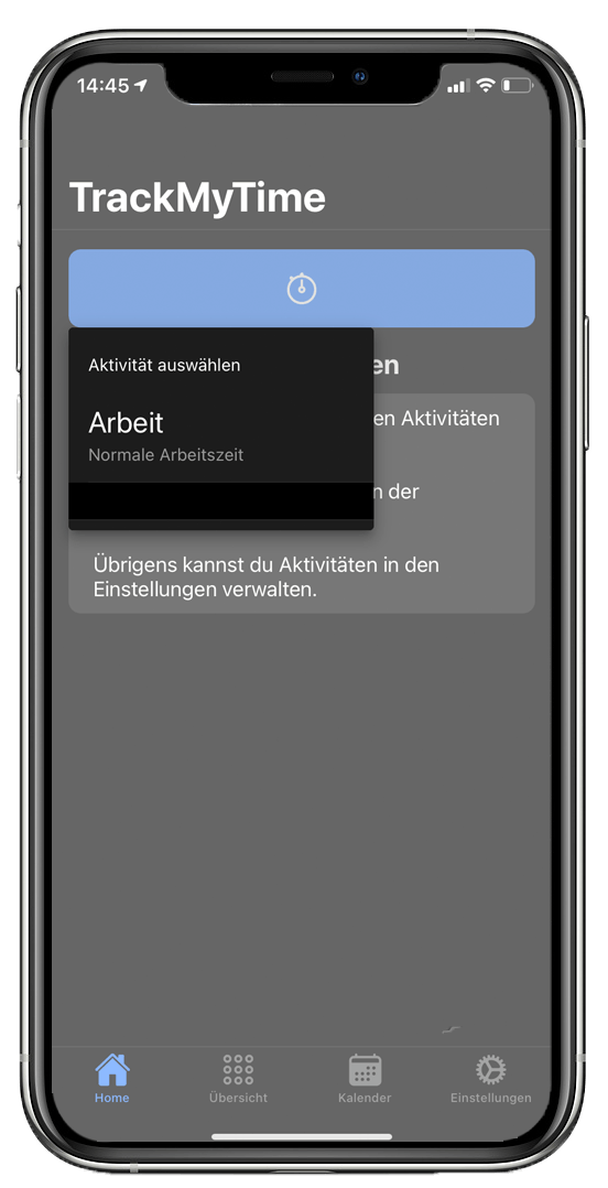 TrackMyTime einrichten