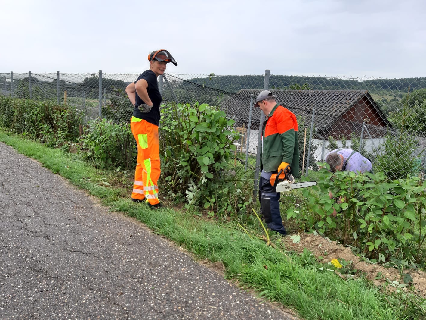 Arbeitseinsatz auf der Zuchtanlage Arbeitseinsatz im Kleintierzuchtverein Z117 Merklingen auf der Zuchtanlage