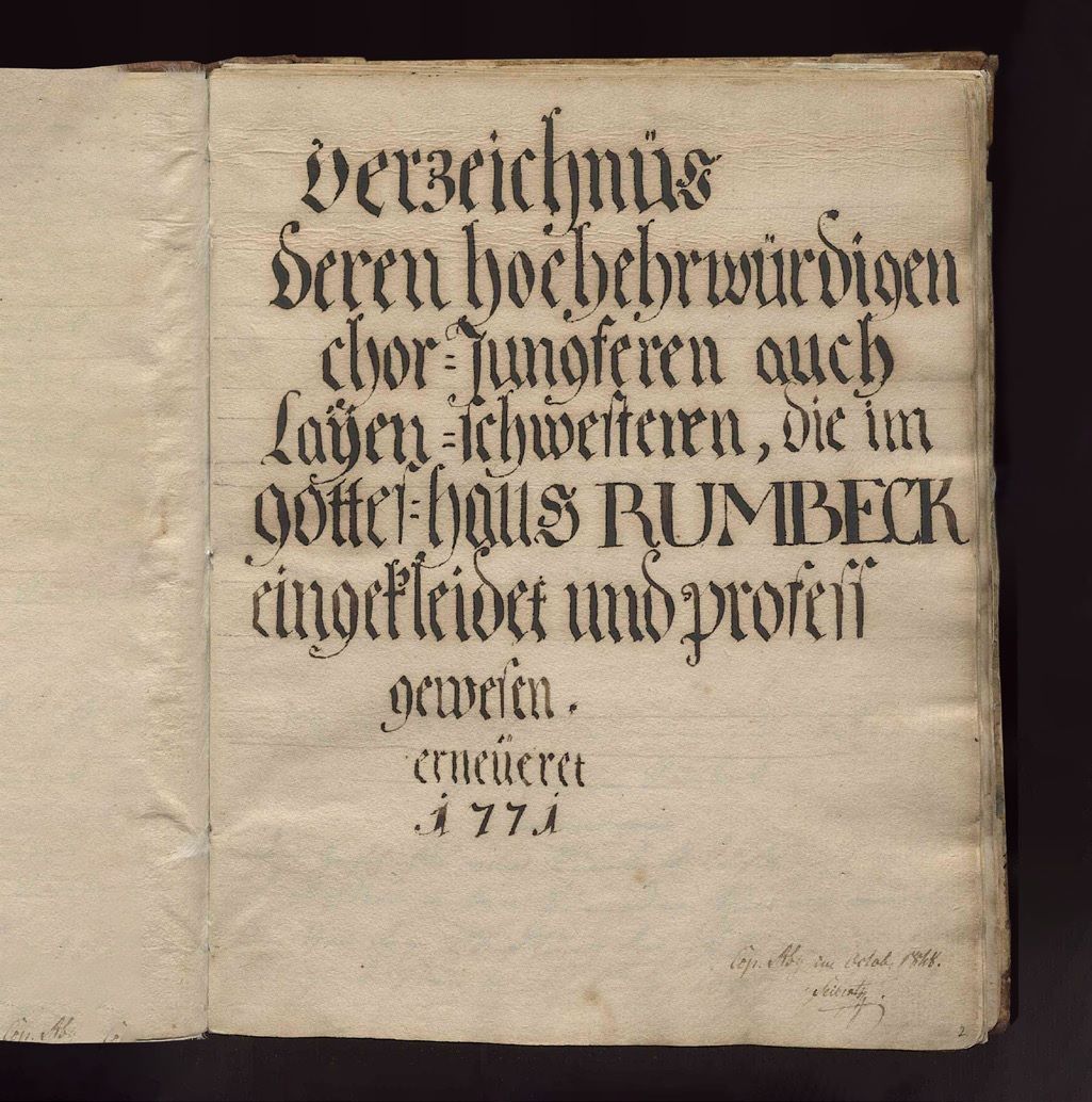 Einkleidebuch 1200 bis 1771 Einkleidebuch 1200 bis 1771