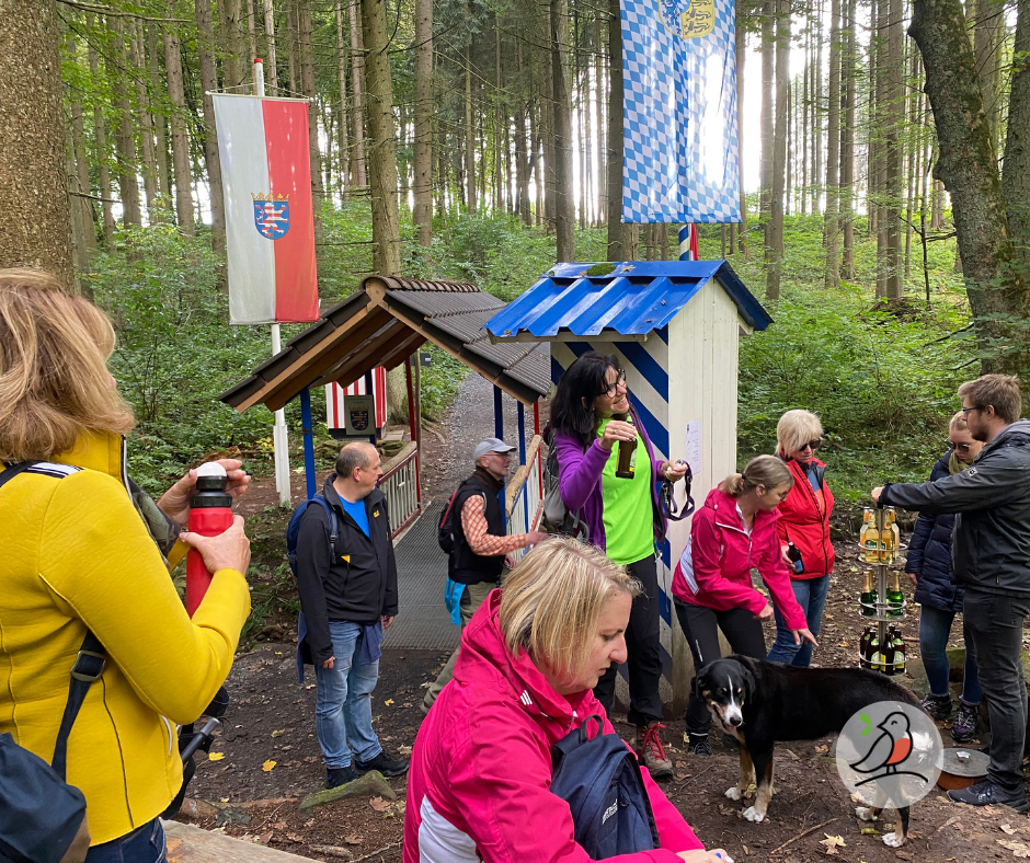 Rastplatz an der bayrisch-hessischen Grenze