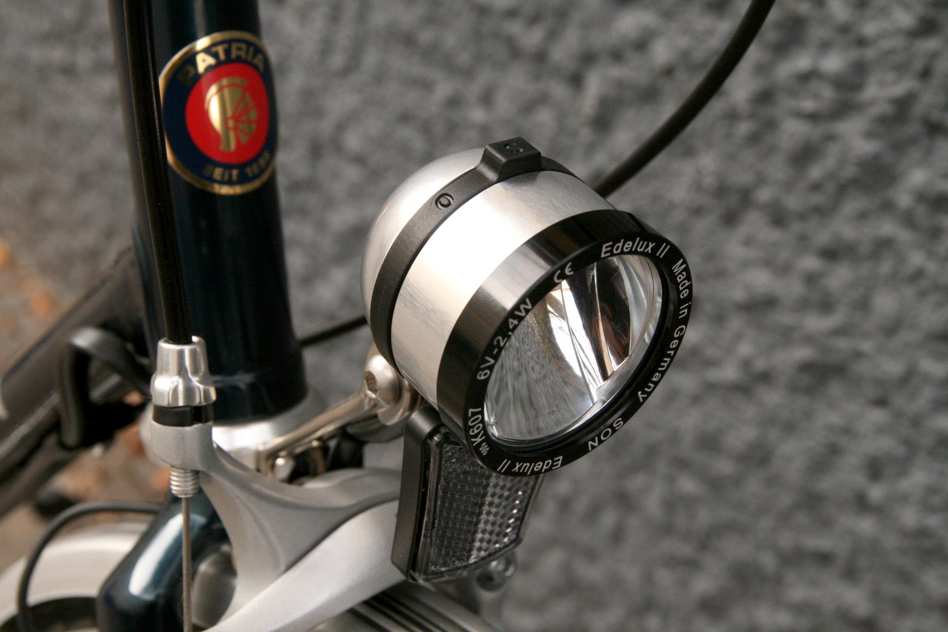 Schmidt Edelux II silber Scheinwerfer