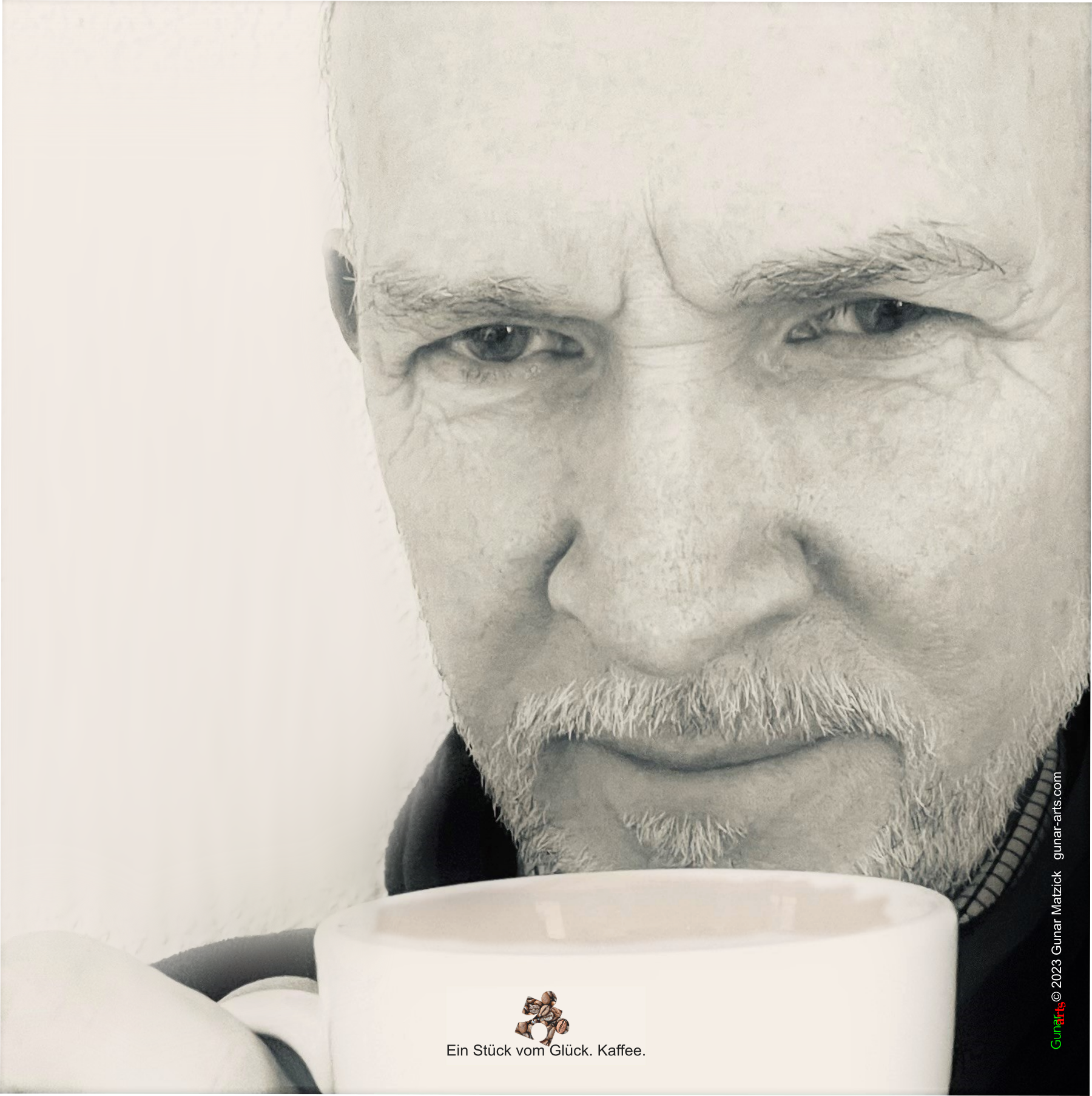 Ein Stück vom Glück. Kaffee. Kaffee hat für viele Menschen eine wichtige Bedeutung in ihrem Leben und wird oft als ein