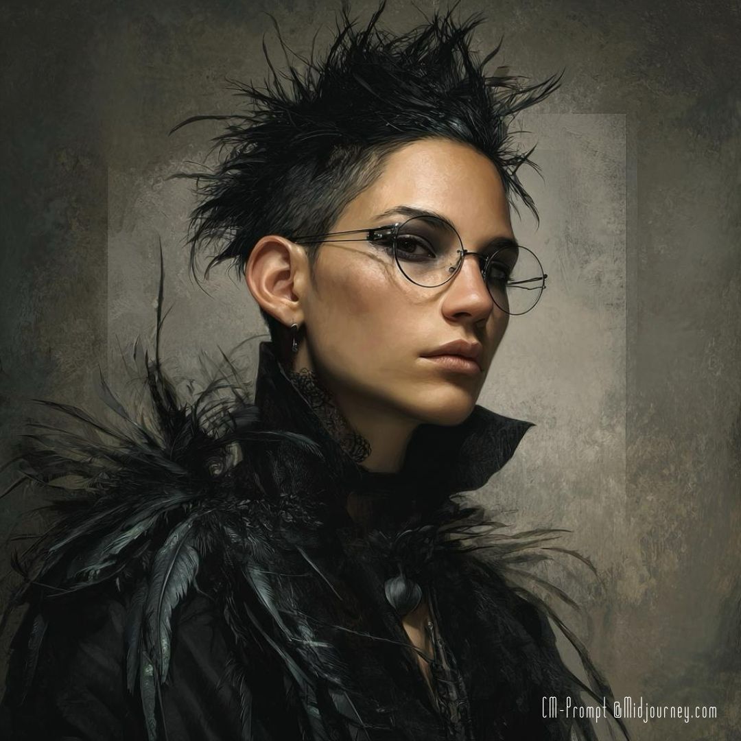 KI-generiertes Avatar-Bild für das Autor:innen-Duo C.C. Ravenmiller