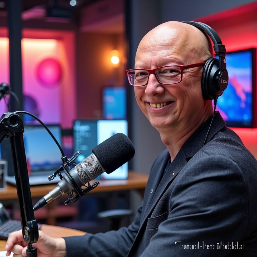 KI-generiertes Avatar-Bild als Hörbuchsprecher.