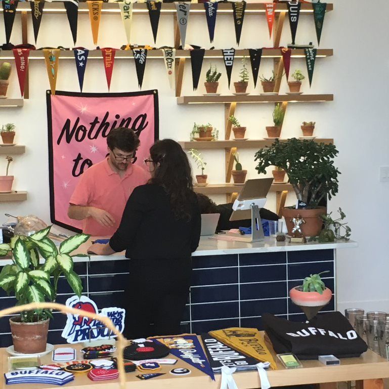 person shopping at a small business