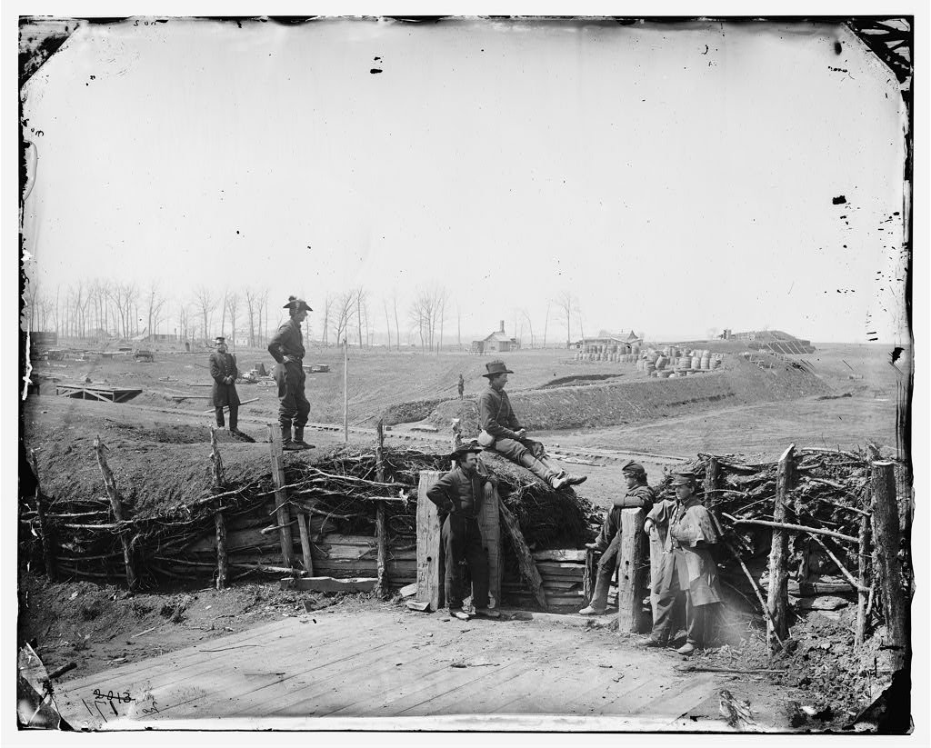 Rebel fortifications at Manassas, Virginia 1861