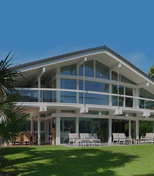 Home with large windows