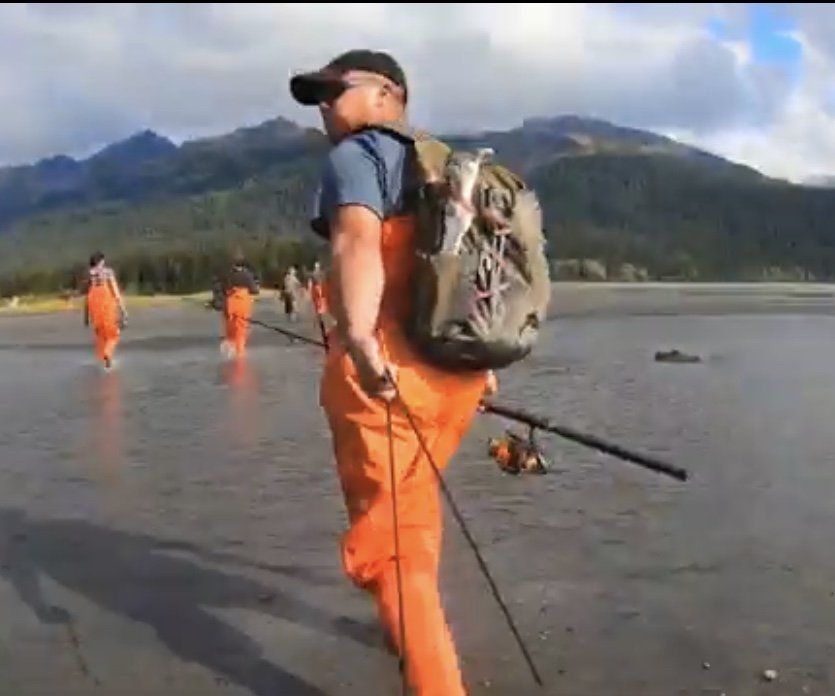 salmon fishing wader pole rental Seward Alaska