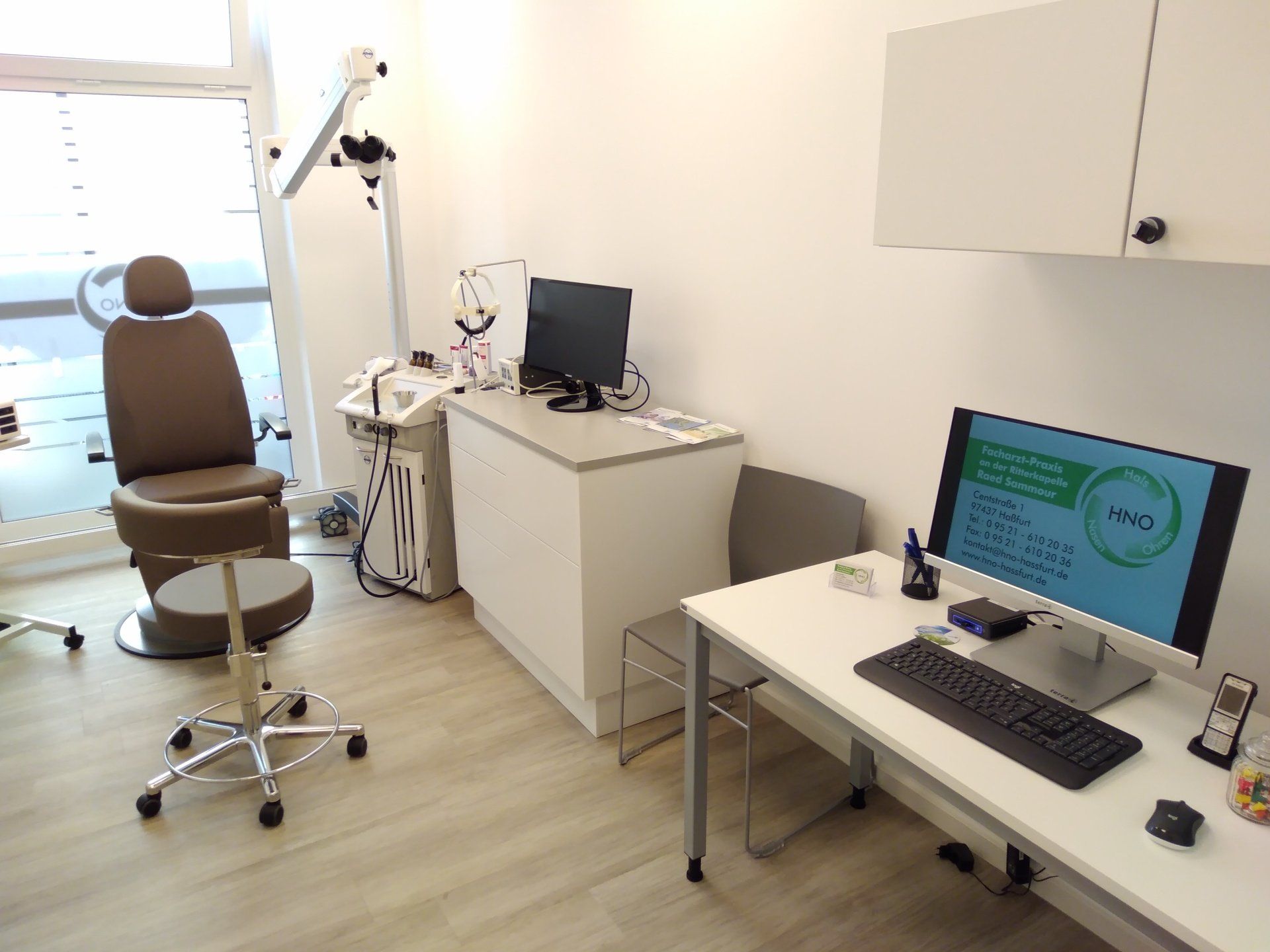 Behandlungsraum HNO-Praxis Sammour in Haßfurt