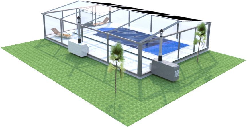 chauffage air chaud pour piscine
