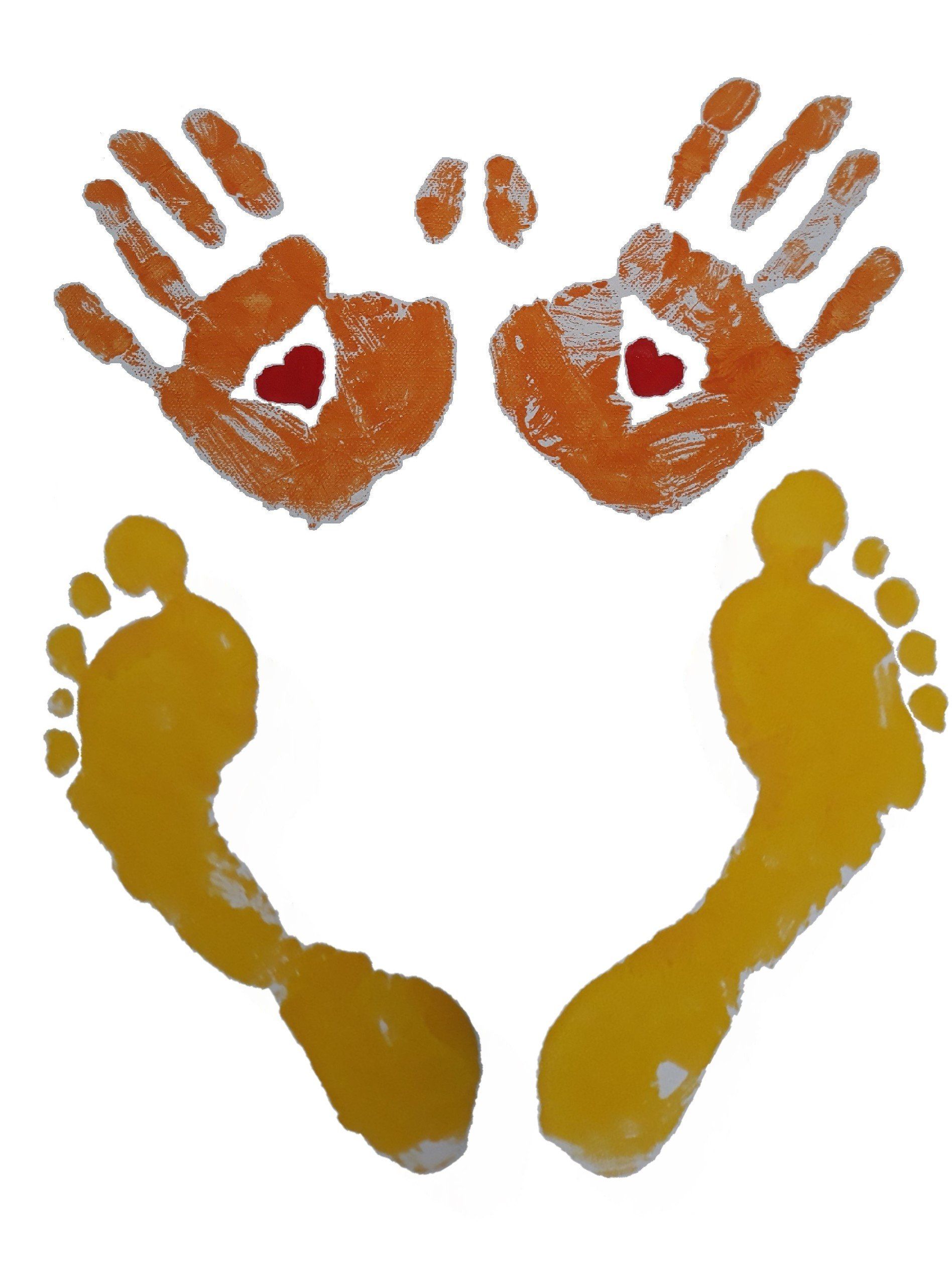 Hand- und Fußabdruck -> Wer bist du?