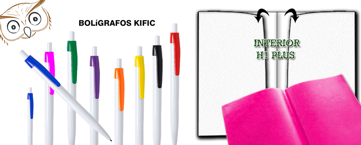 Funda H1 plus , boceto interior y boigrafos Kific