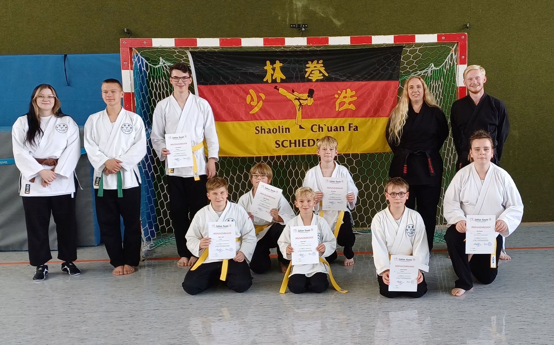Erfolgreiche Gelbgurtprüfung beim Shaolin Ch‘uan Fa Schieder Erfolgreiche Gelbgurtprüfung beim Shaolin Ch‘uan Fa Schieder