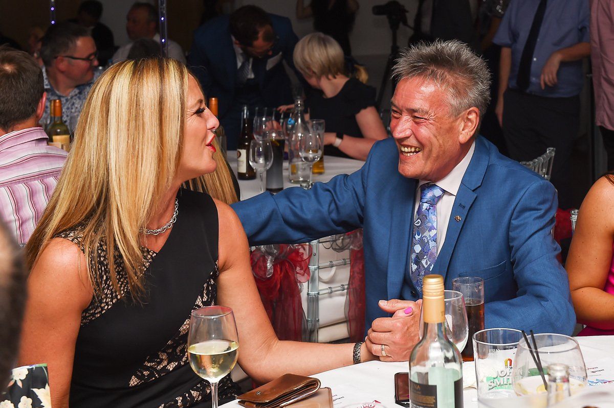 Funny man Billy Pearce enjoys the entertainment at The Pulse Awards, at Casa Brighouse, Huddersfield.