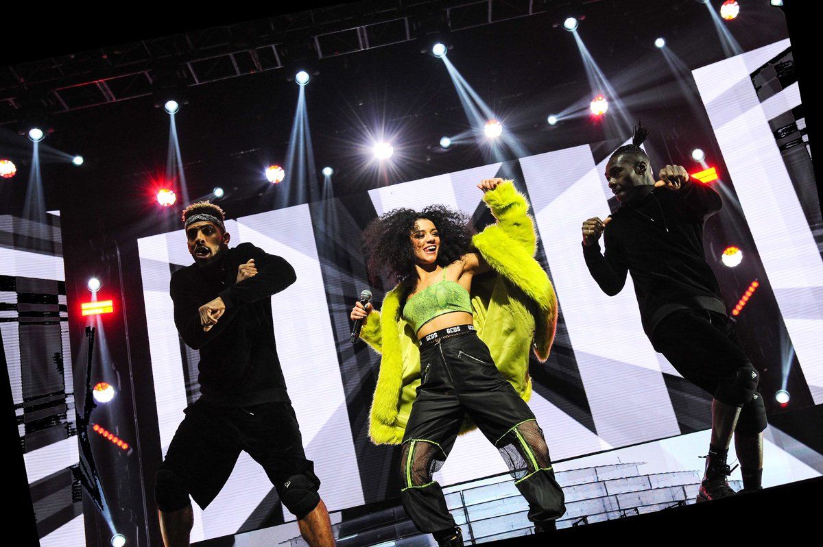 The Cutkelvins perform on the X factor tour in Leeds.