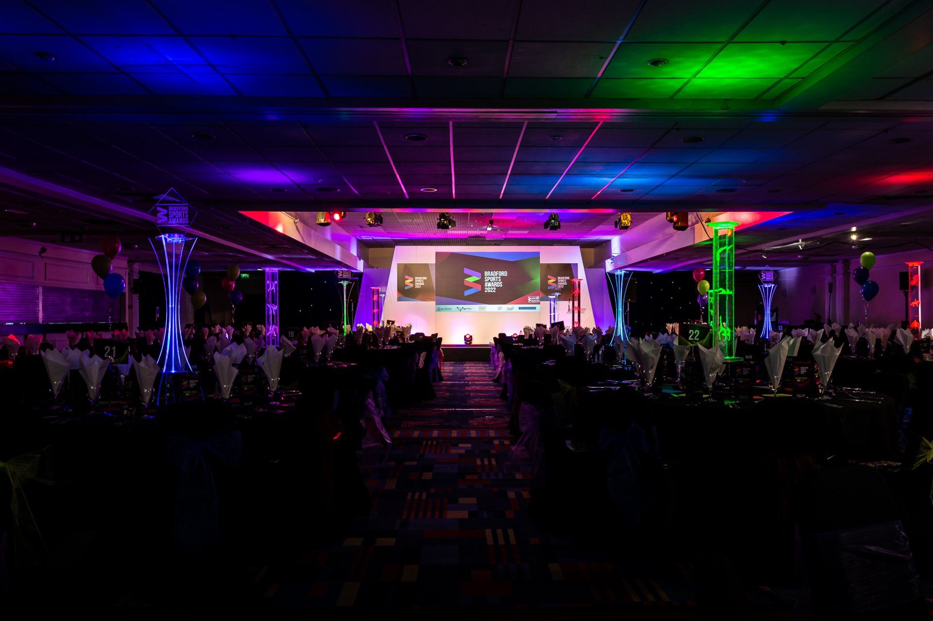 The stage is set for the 2022 Bradford Sports Awards.