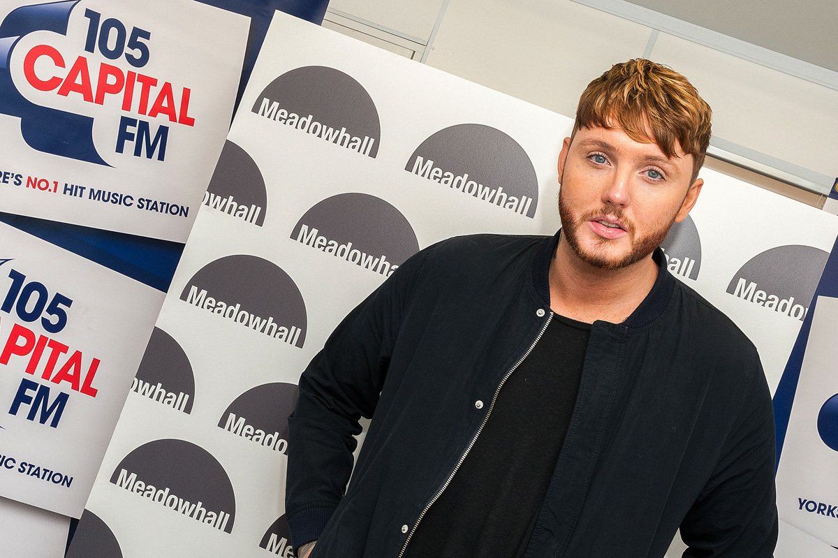 Singer James Arthur poses for the press before the Meadowhall Christmas Live event.