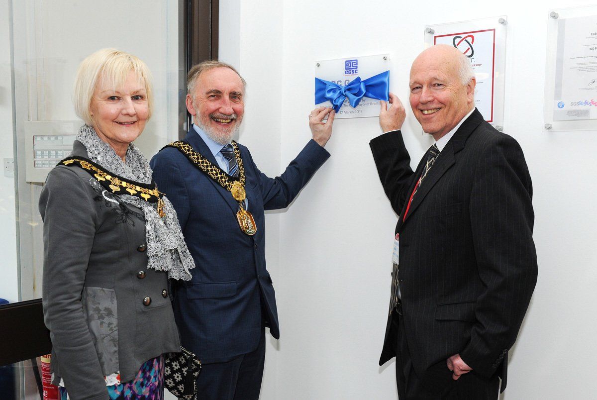 The Lord Mayor of Bradford officially opens a new cyber security centre.