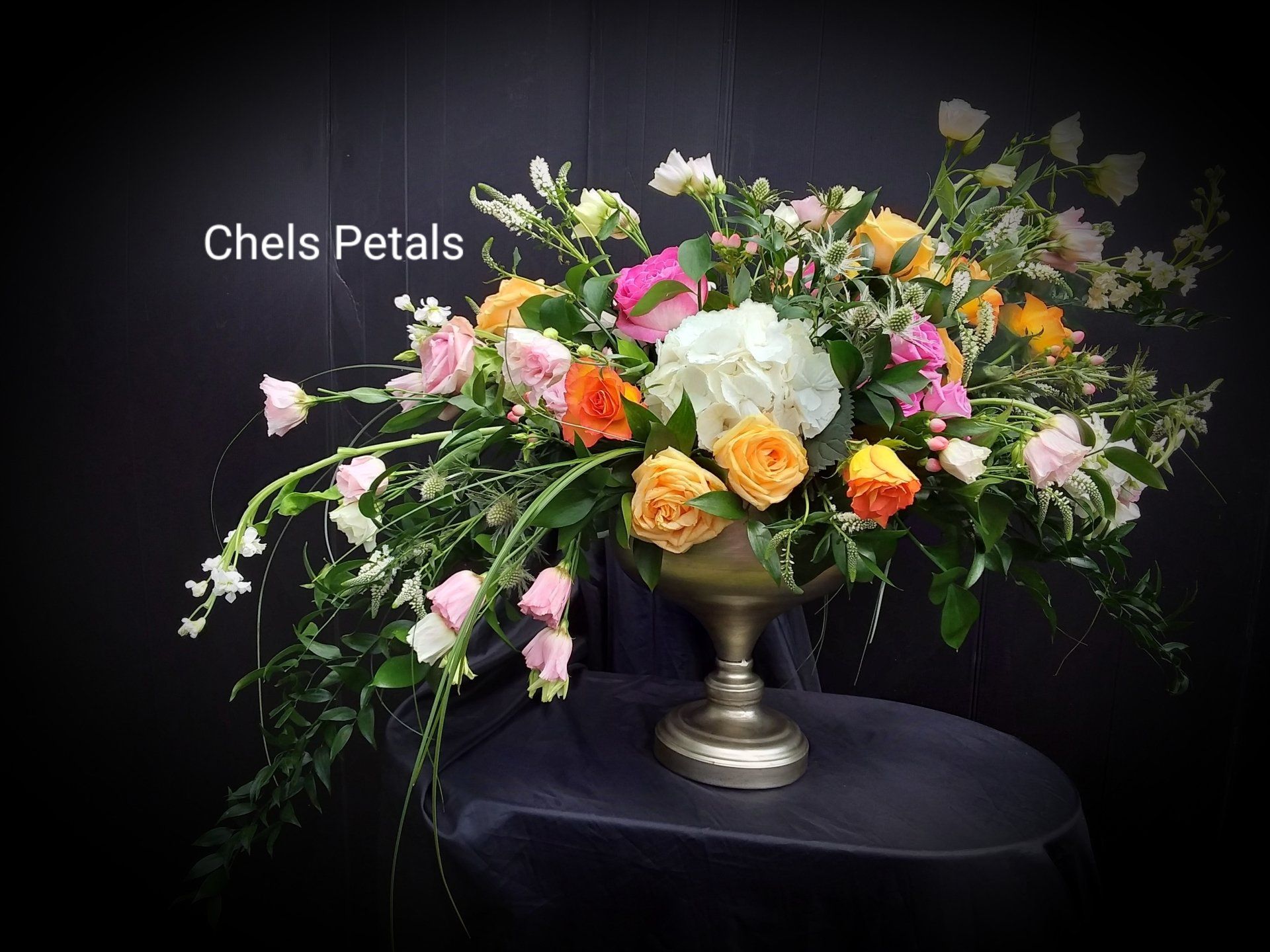 Wedding altarpiece, wedding flower, Cardiff florist south wales