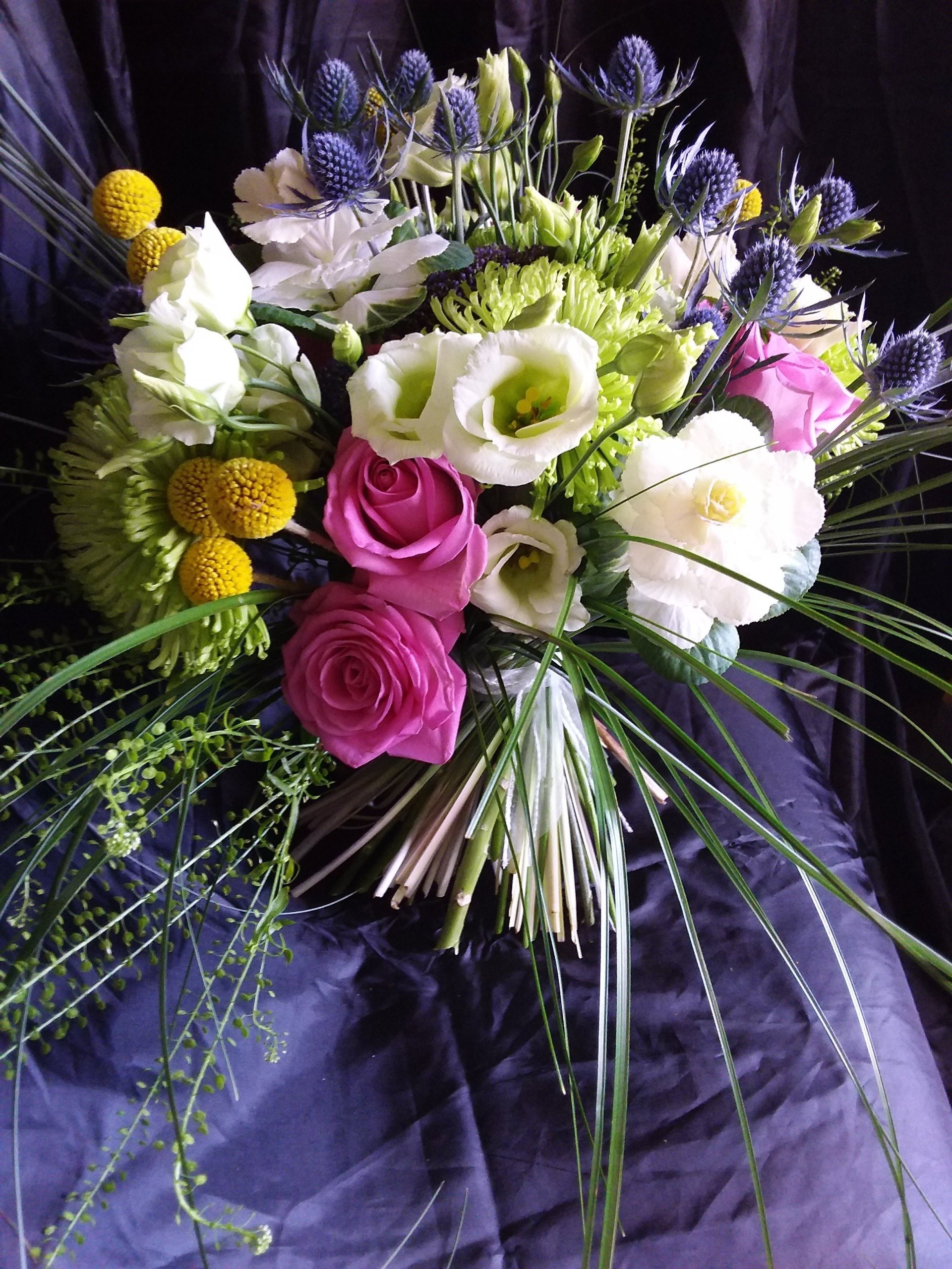 Romantic fairy tale Bridal Bouquet; Wedding flowers; florist Cardiff; florist south wales