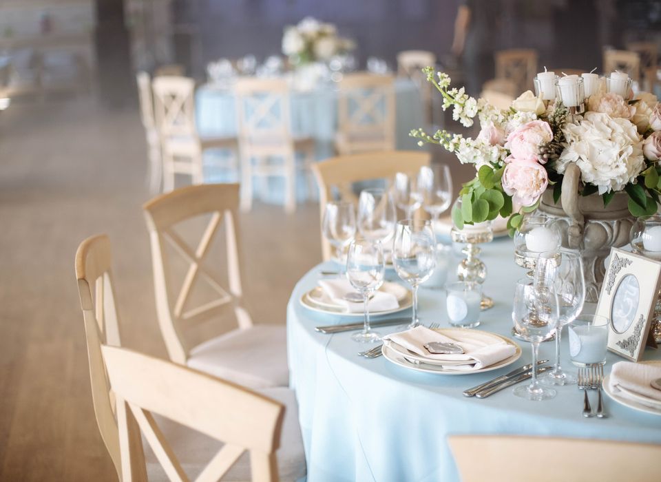 wedding event table settings