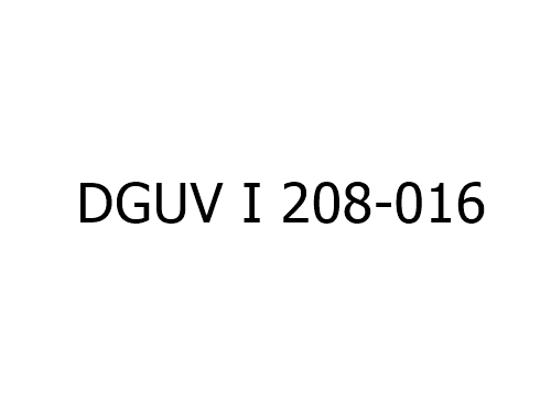 DGUV Information 208-016, ehemals BGI 694 bzw. BGV D36