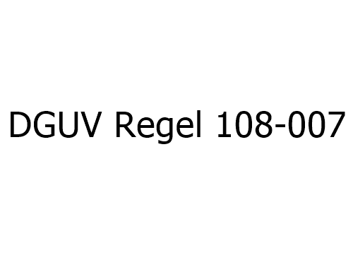 DGUV rule 108-007 shelf inspection