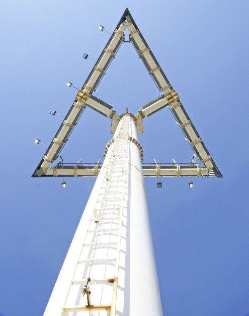 Höhenarbeiten Licht und Befeuerung Schornsteine und Werbemasten Industriekletterer PSA-Check Poelmann