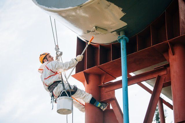 Working at heights Coatings Corrosion protection PPE check Poelmann