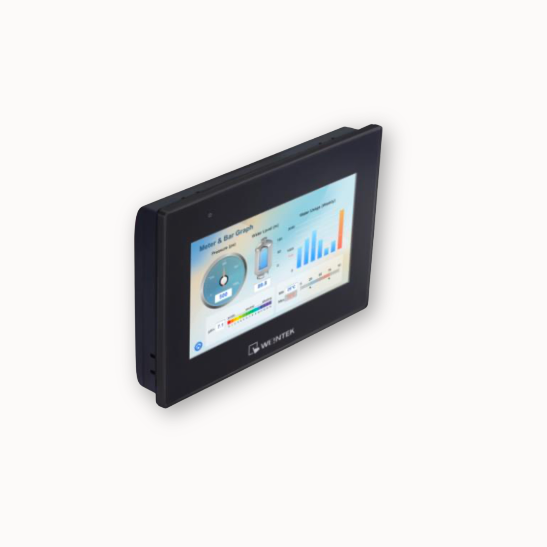 Interfaz HMI táctil CMT 2078X2 de 7 pulgadas, con alta velocidad de respuesta y compatibilidad con protocolos industriales.