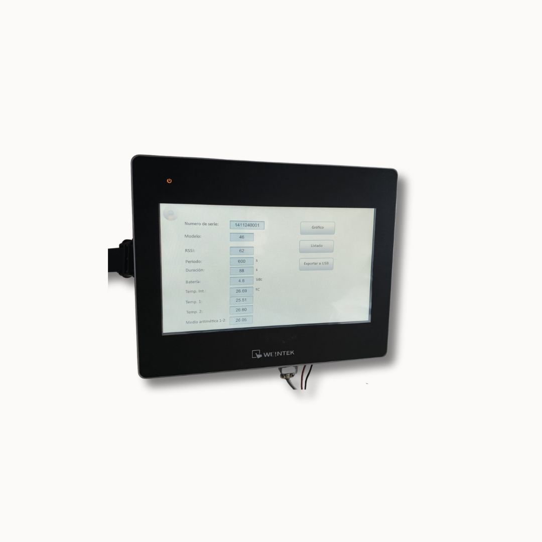 Pantalla HMI táctil de 10,1 pulgadas CMT 3102X, con diseño elegante, conectividad OPC UA y funciones multitáctiles.