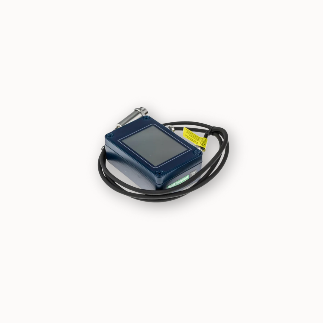 Pirómetro industrial PyroMini con salida analógica y digital, visualización directa y ajuste de emisividad