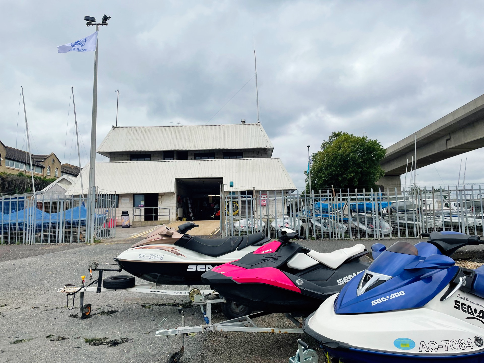 Stationary Jet Skis