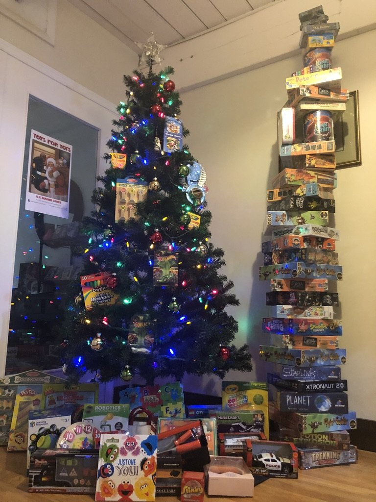 Tower of Toys for Tots!